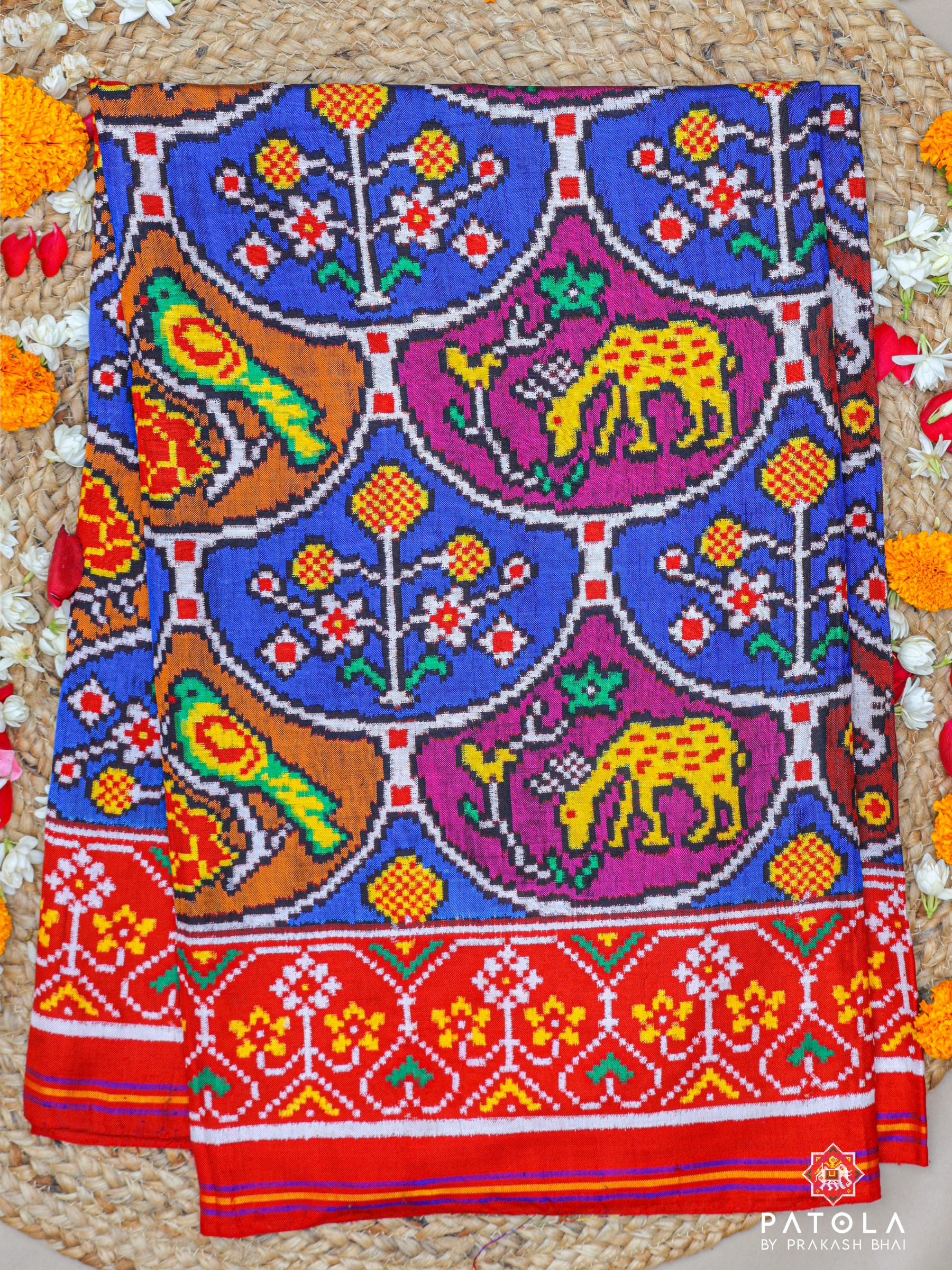 Motifs Designer Pure Double Ikat Patola Saree